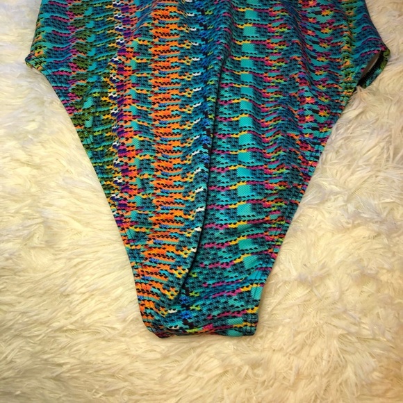 Rainbow Fiesta One Piece Swimsuit size 12 - Picture 8 of 16